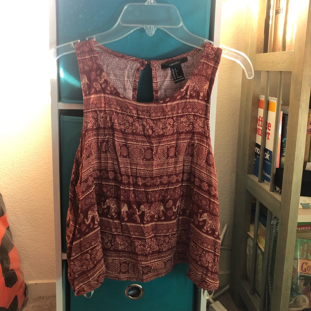 Red forever 21 tank top